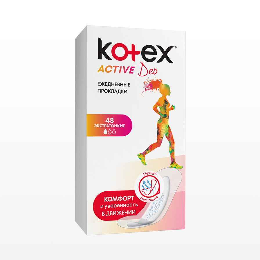 Kotex Active Deo Өтө жука күндөлү көөктөр
